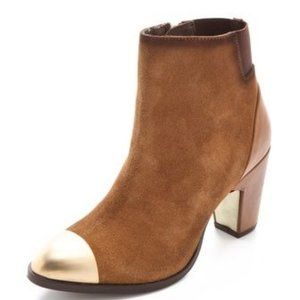 🔥MOVING SALE🔥Miista Leather Boots Gold Toe RARE